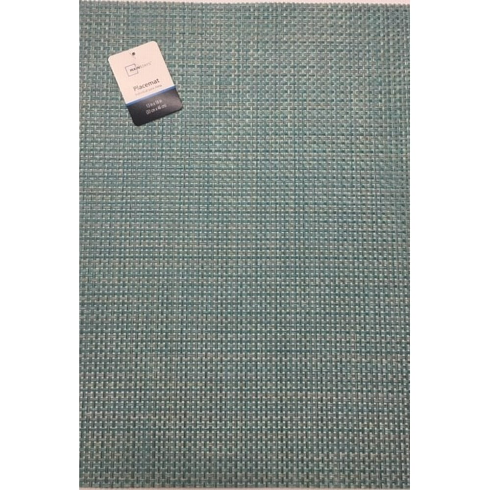Mainstays Longport Teal Woven Vinyl 13"x18" Placemat
