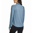 thumbnail image 4 of Eddie Bauer Ladies' Size Medium (8-10) Funnel Neck Long Sleeve Top Shirt, Blue, 4 of 4