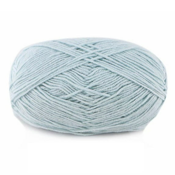 SANAG Crochet Yarn Sweater Scarf Gloves Toys Bundle Crafts Gifts Threads Durable Skeins Set Arts 4-Ply for Knitters Beginners Parties 14light blue