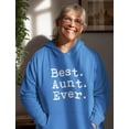 thumbnail image 2 of Tstars Womens Gift for Aunt Best Aunt Ever Sweatshirt Gift for Auntie from Nephew or Niece Christmas Birthday Gift Ideas for Women Hoodie, 2 of 6