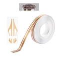 thumbnail image 5 of Set of 4 Pull Flower Decor for Car Waistline Stickers and Decals Golden, 5 of 8