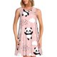 thumbnail image 1 of Balery Panda Vestidos de verano para mujer con estampado: vestido holgado sin mangas, vestido playero informal y cómodo para días calurosos., 1 of 7