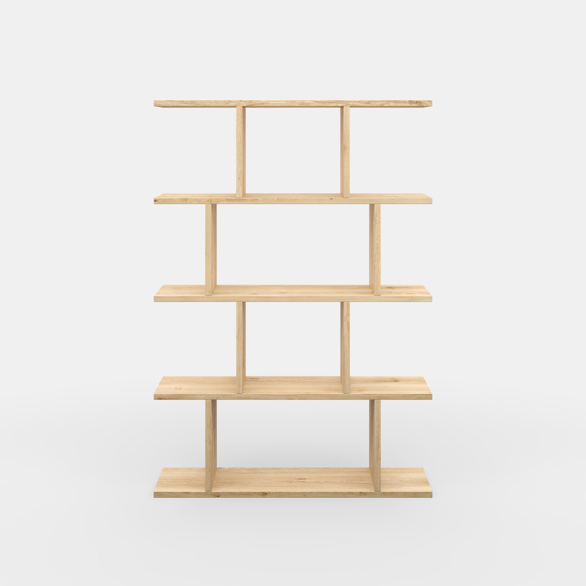 Ada Home Decor Harmon 4 Tier Bookcase, Oak