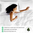 thumbnail image 4 of Superior Modal From Beechwood 400TC White Duvet Cover Set, King/ California King, 4 of 11