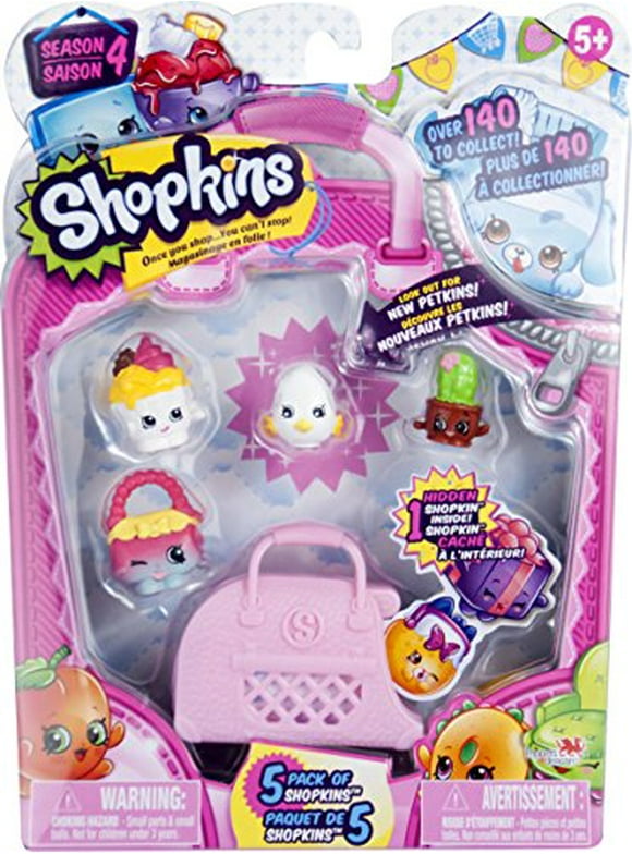 Shopkins Season 4, 5pk, over 140 to Collect in This Series - Playset