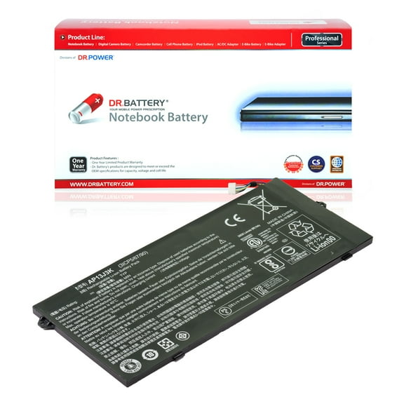 DR. BATTERY - Replacement for Acer Chromebook CB3-431-C5FM / CB3-431-C5XK / CB3-431-C7M1 / C720 / C720-2103 / C720-2420 / C720-2482 / KT.00303.014 / KT.00304.001 / 3ICP5 / 65 / 88 / AP13J3K
