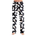 thumbnail image 3 of OIOLOYJM Halloween Womens Pajama Pants Ghost Print Wide Leg Cute Sleep Comfy Pajama Bottoms Holiday Stretchy Lounge Elastic Waist Sweatpants Black L, 3 of 7