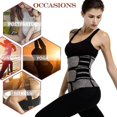 thumbnail image 2 of Faja moldeadora de cuerpo YONGSHENG con cinturón deportivo reforzado Doble correa gris, 2 of 5