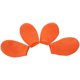 thumbnail image 5 of EeaseMX 4 fundas impermeables para zapatos de lluvia, antideslizantes, para exteriores, duraderas, para mascotas, gatos y perros (naranja, talla S), 5 of 8
