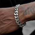 thumbnail image 2 of 3-11mm Thick Waterproof Chain Bracelet for Men Stainless Steel Cuban Chain Wristband Classic Punk Heavy Men's Jewelry Gift, 2 of 5