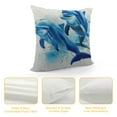 thumbnail image 4 of GOSMITH Dolphins Farmhouse Oblong Rectangle Throw Pillow Case Dolphins Watercolor Cheerful Lovely Friendly Waist Lumbar Throw Pillow case Cushion Cover for Sofa Home Decorative, 4 of 5