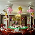 thumbnail image 4 of Globos de estrella Globos de papel de aluminio Globos de Mylar Globos de decoración de fiesta, Plata, 10 piezas 18 " Namotu HMYH476, 4 of 6