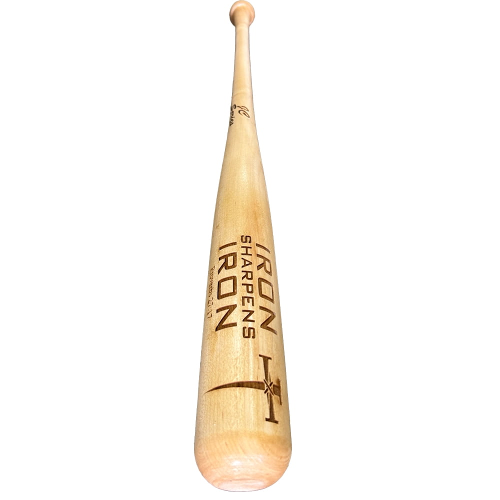 Iron Sharpens Iron Engraved Baseball Bat