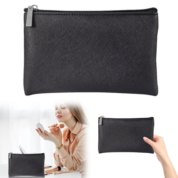 Travel Cosmetic Bag, Carry On Portable Makeup Organizer with PU Leather Design for Effortless Beauty