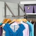 thumbnail image 4 of Hold N’ Storage Collapsible Double Over the Door Hook & Clothes Drying Rack, 4 of 7