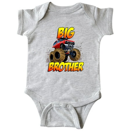 

Inktastic Big Brother Monster Truck Gift Baby Boy Bodysuit