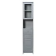thumbnail image 3 of Bathroom Storage Cabinet 71 inches Tall Vertical Floor Freestanding Storage Narrow Organizer Gray, 3 of 10