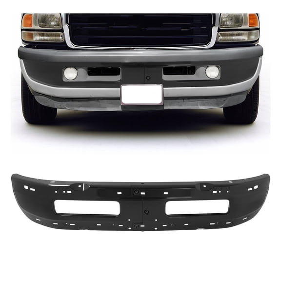 KOJEM 2pcs Front Bumper Compatible with 1994-2001 Dodge Ram 1500 1994-2002 Dodge Ram 2500 3500 Replacement for CH1002173 CH1002259 5011476AD Bumper Face Bar