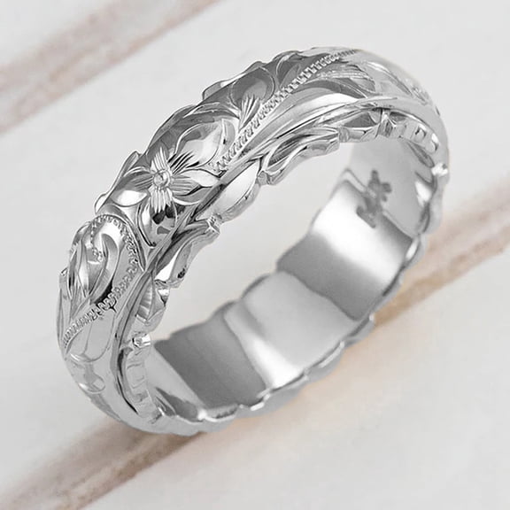 Elegant Silver Ring for Women - Timeless Flower Design in 925 Silver with Tone and Classic Wedding Jewelry