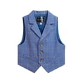 thumbnail image 1 of KYAIGUO Gilet de Costume Formel pour Garçons Tout-Petits 2-15 Ans Robe Classique à Col pour Mariage Fête, 1 of 6
