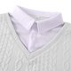 thumbnail image 5 of Ceisia Men's Regular-Fit Fake Two-Piece Cable-Knit V-Neck Sweater Multi-Solid Gift, 5 of 8