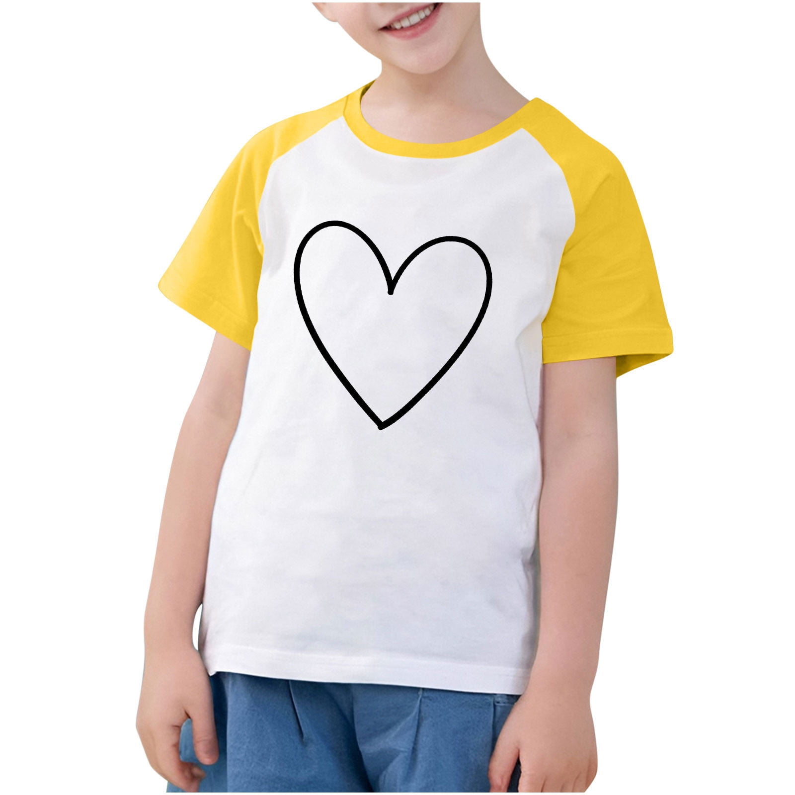T-shirt à manches courtes pour garçons - Hauts et Shorts - Noir - Coton