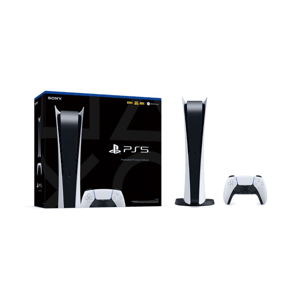 2023 Newest PlayStation_PS5 Gaming Console Digital-Version W/ Silicone Controller Cover Skin