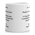 thumbnail image 3 of Dear Aunt, Thanks For Being My Aunt Coffee Tea Ceramic Mug Office Work Cup Gift 11oz, 3 of 3