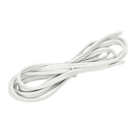 Uxcell 5M/16.4Ft Silicone Window Screen Spline Sealing Strip, 4mm OD White
