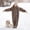 Brown, variant on Sno𝗐 Suit for Kids Girls Boys 𝖶aterproof Windproof Snowsuit Fleec𝖾 Lined Hooded Ski Suit Winter Outdoor Suits