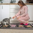 thumbnail image 4 of Christmas Kitchen Rug Set of 2 Non Slip Kitchen Mats for Floor,Welcome Christmas Gingerbread Man Candy Kitchen Rugs and Mats for Bathroom,Room Door (47x17+30x17in), 4 of 6