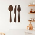 thumbnail image 6 of Troglfold farmhouse decor Rustic Wooden Fork Spoon Wall Decor - Farmhouse Kitchen Plaque (Brown, Small),10.63"X2.6"X0.2", 6 of 10