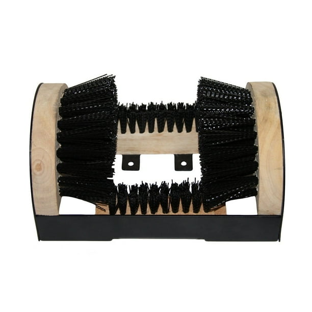 Floor Mount Boot Scrubber Brush w/scraper, Great boot, shoe and footwear cleaning tool scrubber