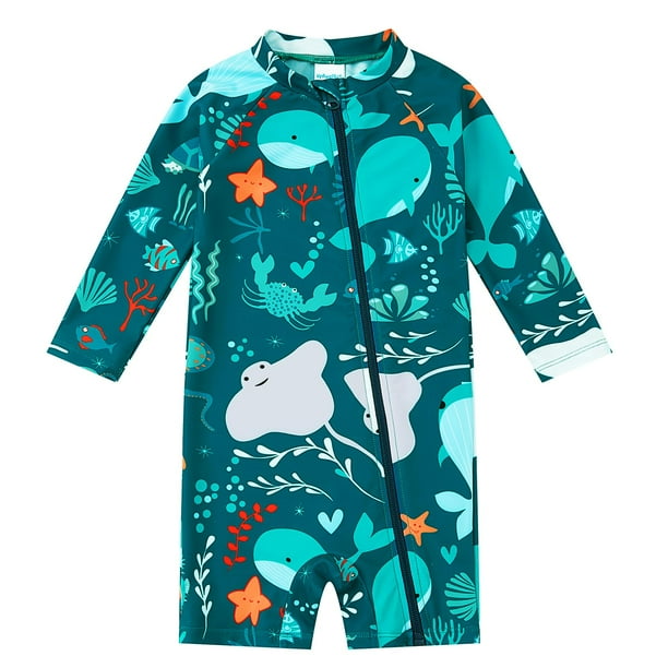 Traje de baño Upandfast para bebé con protección UPF 50+ y cremallera de 12 a 18 m