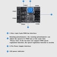 thumbnail image 5 of 3-pin 4-pin Fan Adapter Pwm Pc Case Cooling Fan Hub 8-way Splitter 12v Speed Controller With 6-pin Power Port, 5 of 5