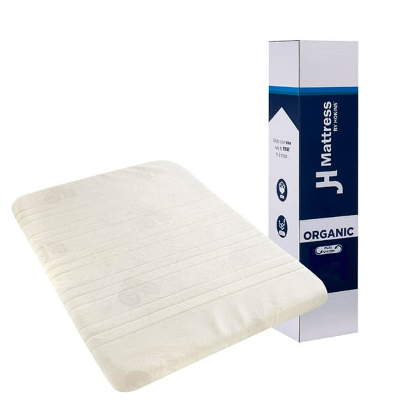 Hokins | Colchón Secundario 8cm | Gel Memory + Organic (Colchoneta para cama)(individual)