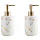 thumbnail image 1 of 2 botellas de emulsión de cerámica de 300 ml, botellas de látex, dispensadores de jabón líquido, juego de baño blanco, 1 of 2