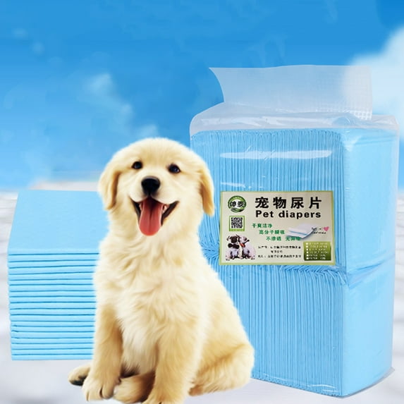 Happy date 20/40/50/100Pcs Dog and Puppy Pee Pads with Leak-Proof Quick-Dry Design for Potty Training, Standard Absorbency, Regular Size
