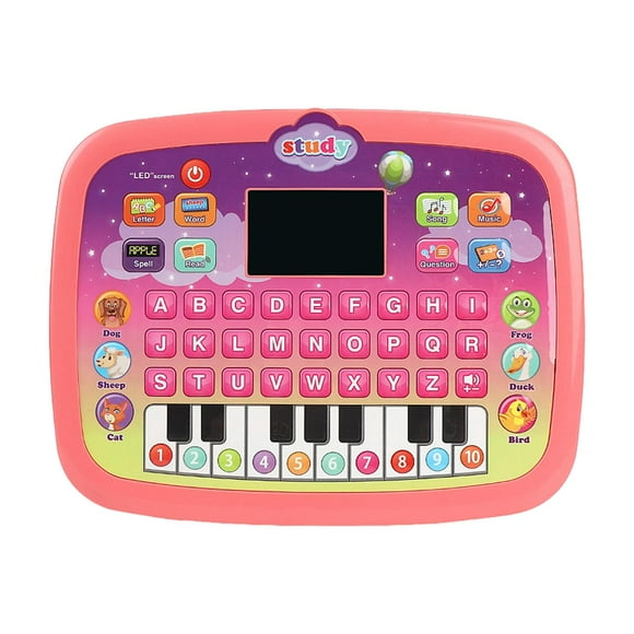 Esquirla Kids Early Learning Machine Educational Preschool Learn Music Kids Valentines Gifts Education Tablet for Girls Boys Kids Gift Pink