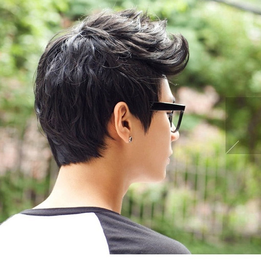 Freestylehome Men Boys Wigs Full Cosplay Men Fake Hair Hair Short Black Dark Brown Hair Men Male Fake Hair Cosplay Wigs Fiber Walmart Canada