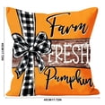 thumbnail image 3 of PiGOGI Thanksgiving Pillow Covers Pumpkin Maple Leaf Print Throw Pillow Cases Fall Cushion Covers Soft Home Decor for Sofa Bedroom, 3 of 7
