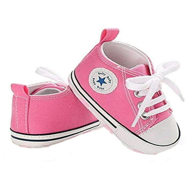 Chaussures de Berceau Blanches pour Bébé Garçon Fille Pré-Marche Espadrilles Semelle Souple
