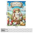 thumbnail image 4 of COMIO Easter Blanket, Easter Decorations for Home Throw Blankets, Easter Bunny Tulip Eggs Decor Indoor, Happy Easter Holiday Soft Blanket, Easter Gifts for Him Her, 4 of 6