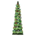 thumbnail image 1 of Retro Hand-Painted Tabletop Christmas Trees with Timer, Set of 3 Pre-Lit Ceramic Christmas Trees Decorations with LED Glowing Lights, Unique Tabletop Home Party Festival Ornament, 1 of 4