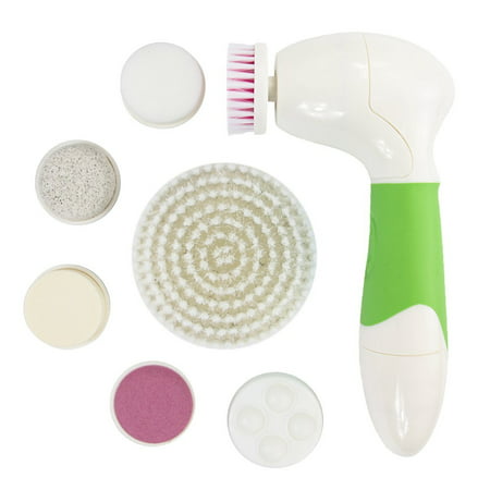 EZGO 7 in 1 Multifunction Electric Electronic Beauty Face Facial Cleansing Cleanser Spin Brush Massager Scrubber Exfoliator Machine Cleaning