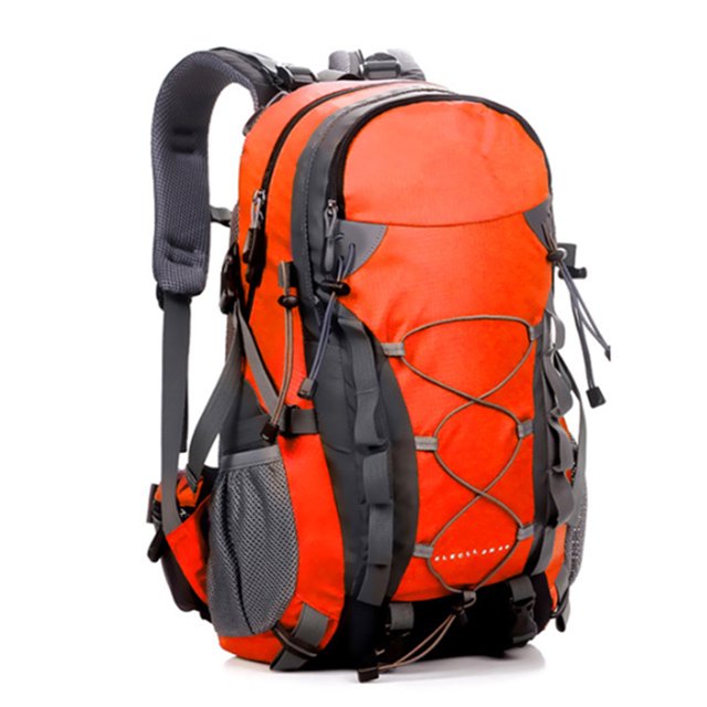 Qarigey de 40L, bolsa impermeable de viaje para senderismo con silbato, bolsos de hombro ajustables con varios bolsillos de malla transpirable Mochilas Naranja Qarigey AP012273-03