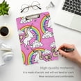 thumbnail image 5 of FMSHPON Unicorn Rainbow Cloud Clipboard Hardboard Wood Nursing Clip Board and Pull for Standard A4 Letter 13x9 inches, 5 of 8