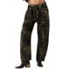 thumbnail image 1 of Pantalones vaqueros de pierna ancha for mujer, cintura alta, elásticos, pierna recta, holgados, con cordón, 1 of 4