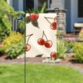 thumbnail image 5 of Cute Cherry Seamless Vintage Style Welcome Garden Flags, 12 x 18 Inch Double Sided Outdoor Yard Flags Waterproof For Home Outside Patio Lawn Porch, 5 of 6