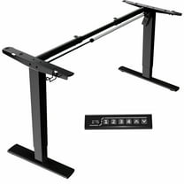 VIVO Black Electric Stand Up Desk Frame, Single Motor Standing Adjustable Base